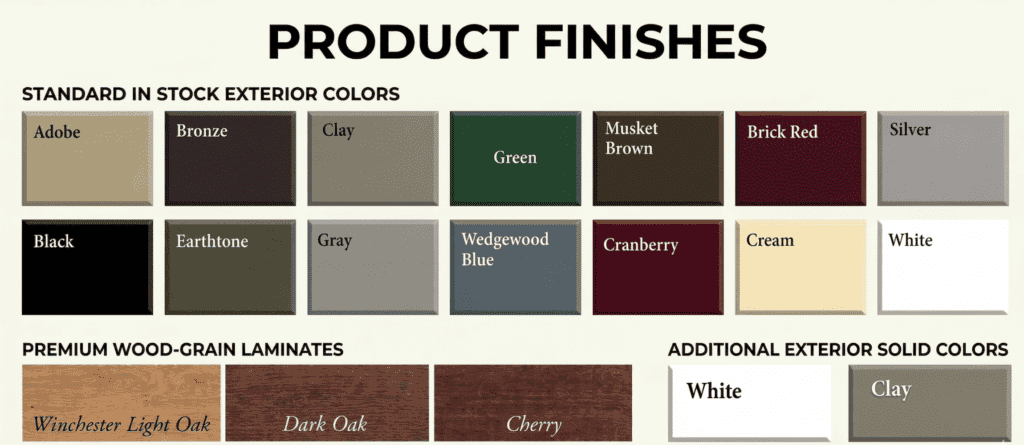 Product Colors - Interstate windows
